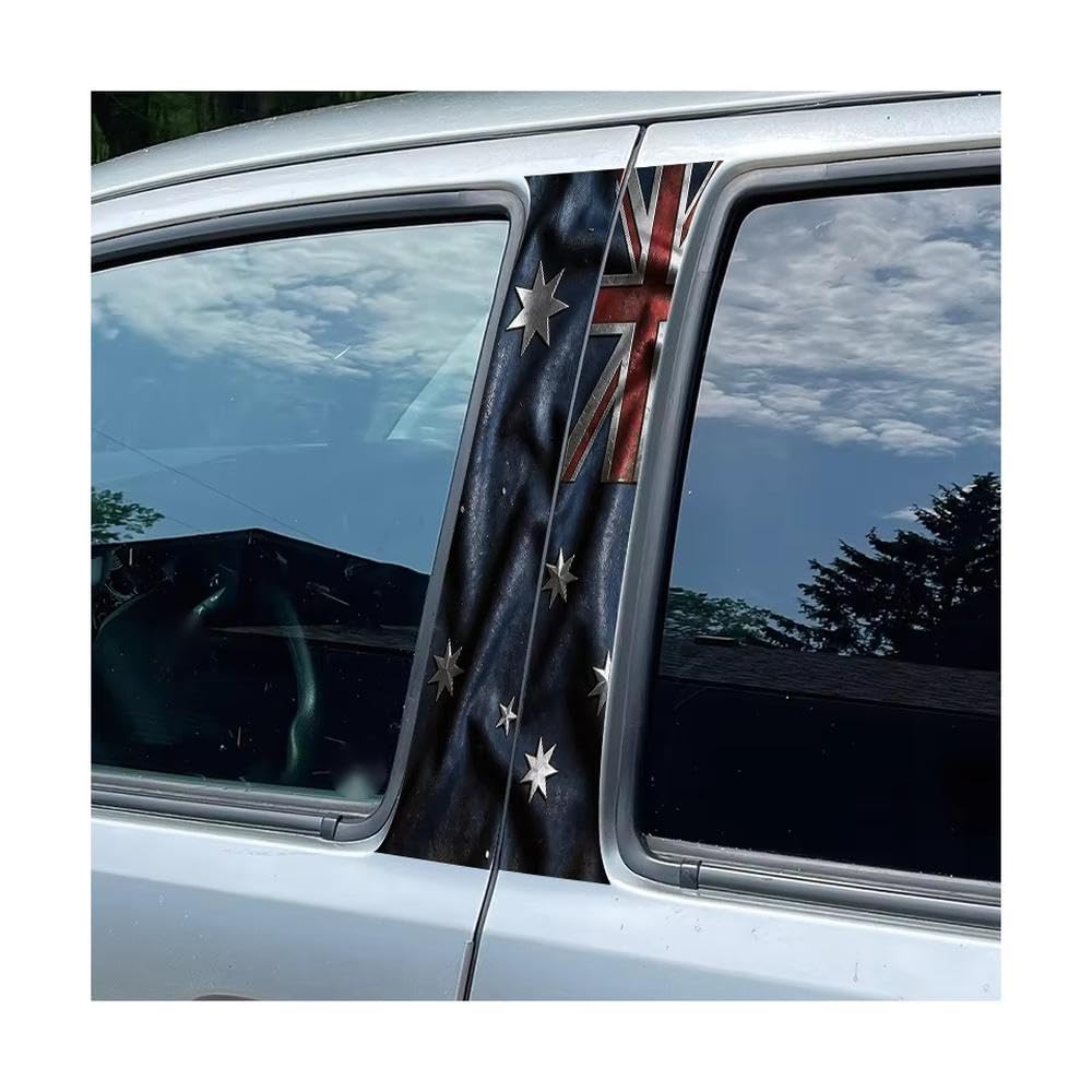 Bertdcx One Color Car Adhesive Waterproof Vinyl B Post Protective Stickers Auto Parts