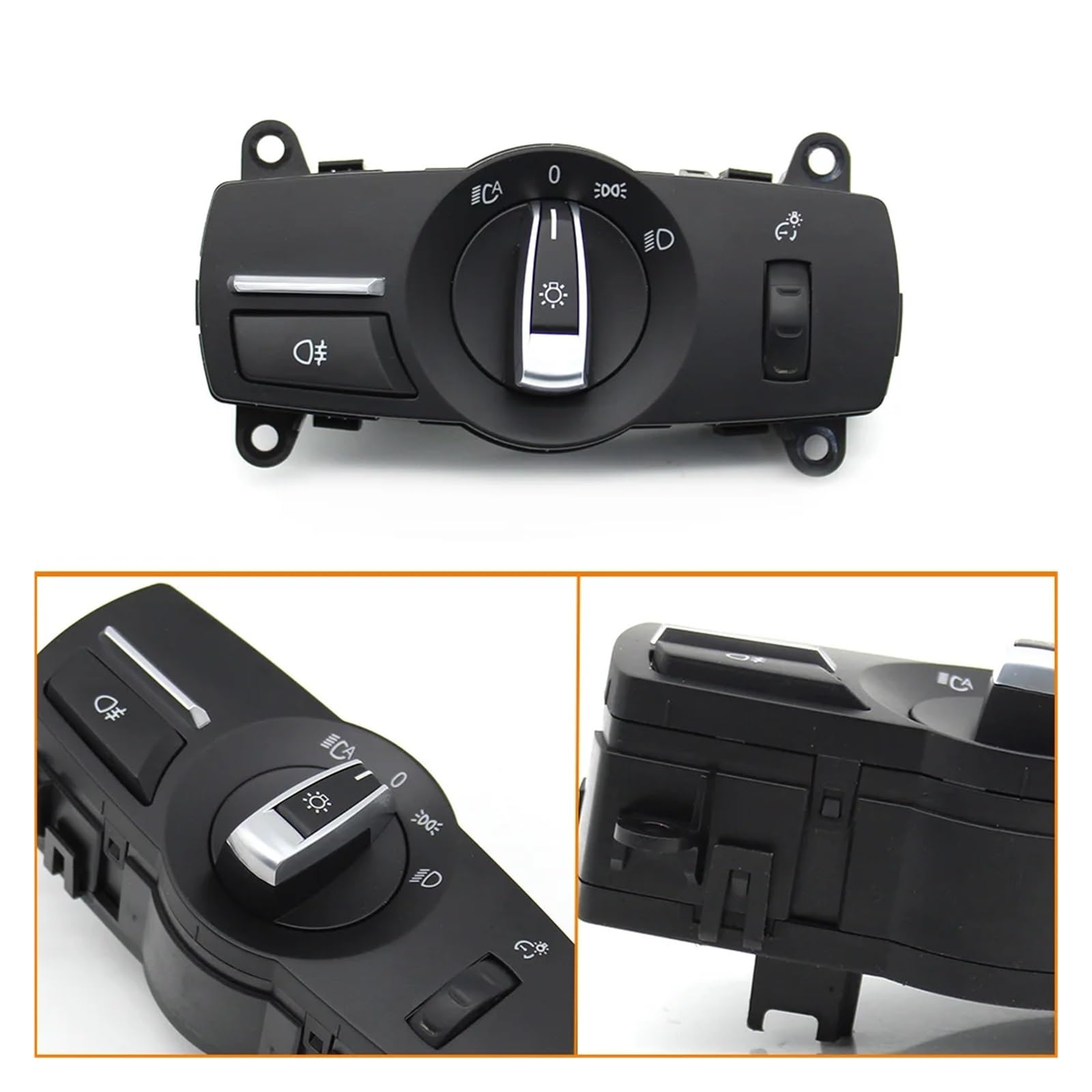 Auto-Frontscheinwerfer-Scheinwerferschalter-Baugruppe passend for BMW 5 6 7 Serie X3 X4 F10 F11 F07 F06 F01 F25 F26 61319192744(Model B)