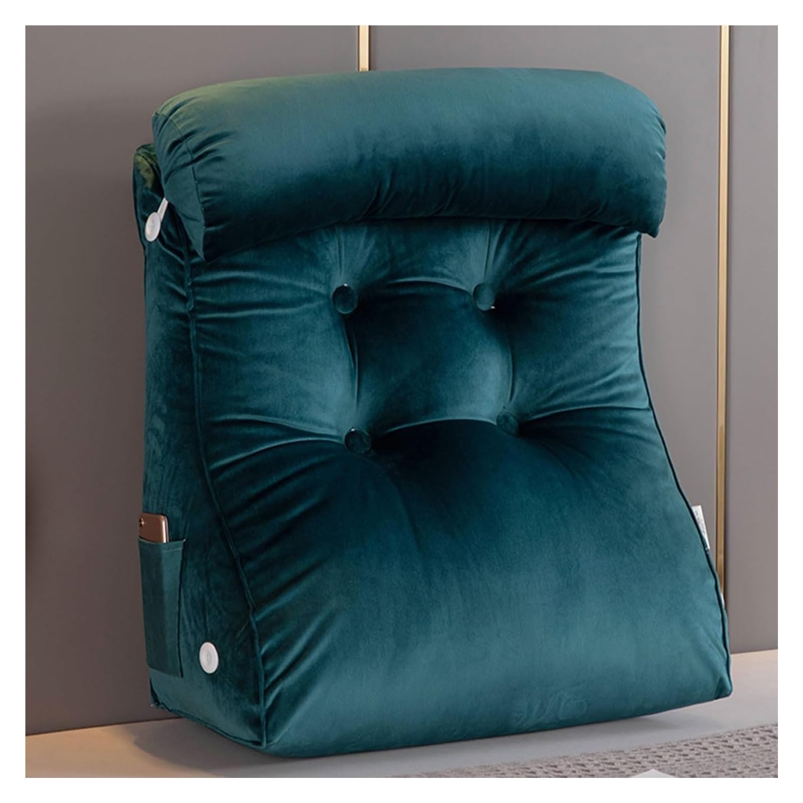 IULGFSC Reading pillow， Large Reading Pillow For Daybed Bed,Triangular Backrest Cushion