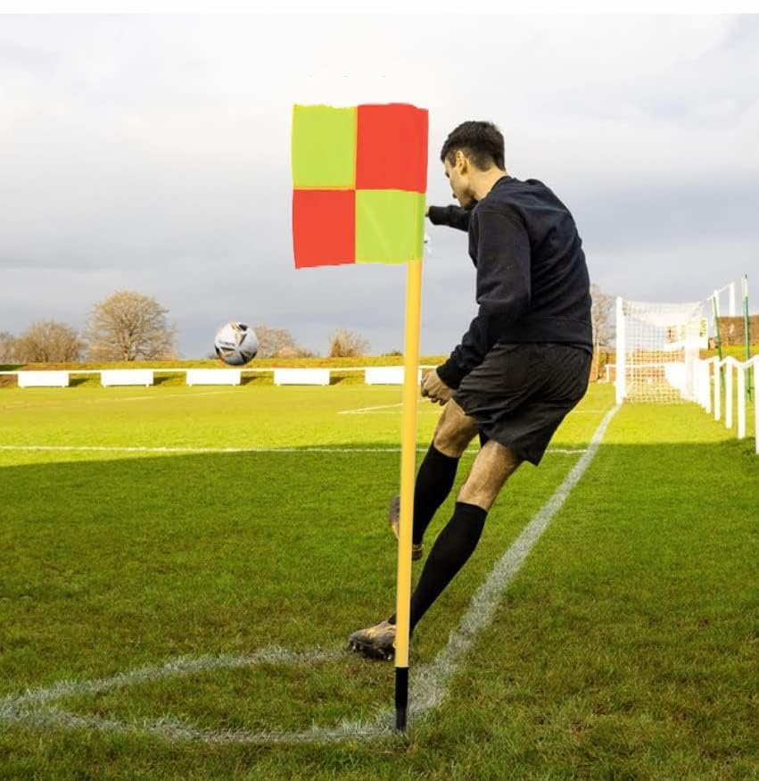 Ananya Sports Corner Flag with Spring for for Football Field Marking Equipment Agility Speed Training Pack of 4-image-18