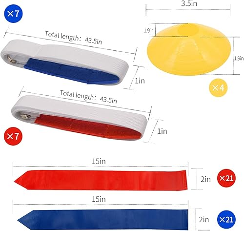 Miniatura 6 de Kit de cinturón de fútbol con bandera de 142856 piezas, para jóvenes, adultos