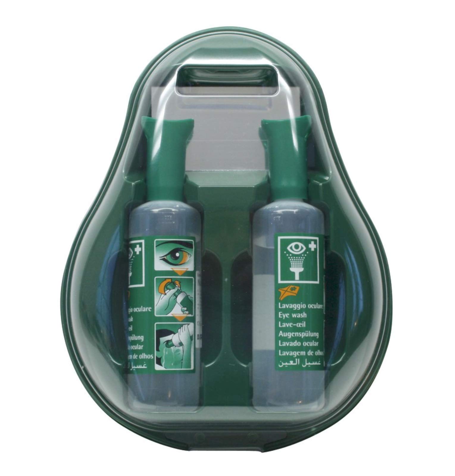 Augenspülstation in Wandbox Augenspülung Augendusche 2x Augenspülflasche 500 ml von MBS-FIRE®