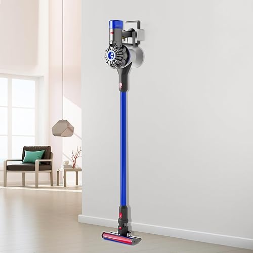 Miniatura 4 de Vucuum Cleanner - Soporte de pared para vacío, mini soporte de montaje en pared compatible con aspiradora V8 (blanco)