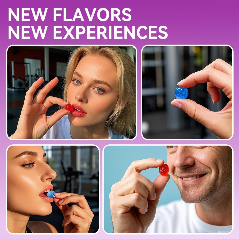 Creatine Monohydrate Gummies 5000mg for Men & Women, Chewables Creatine Monohydrate for Muscle Strength, Muscle Builder, Energy Boost, Pre-Workout Supplement Blueberry & Watermelon Flavor– 128 Gummies - Image 8