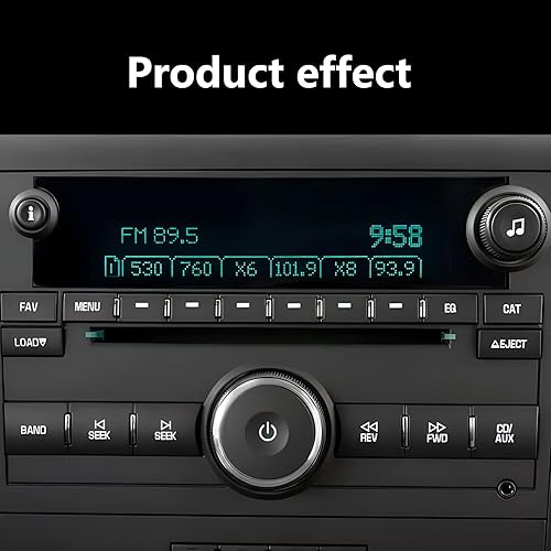 Miniatura 6 de Juego de 2 calcomanías de reparación de botón de radio, compatible con Denali, Acadia, Tahoe, Silverado Escalade Buick Enclave, calcomanía de