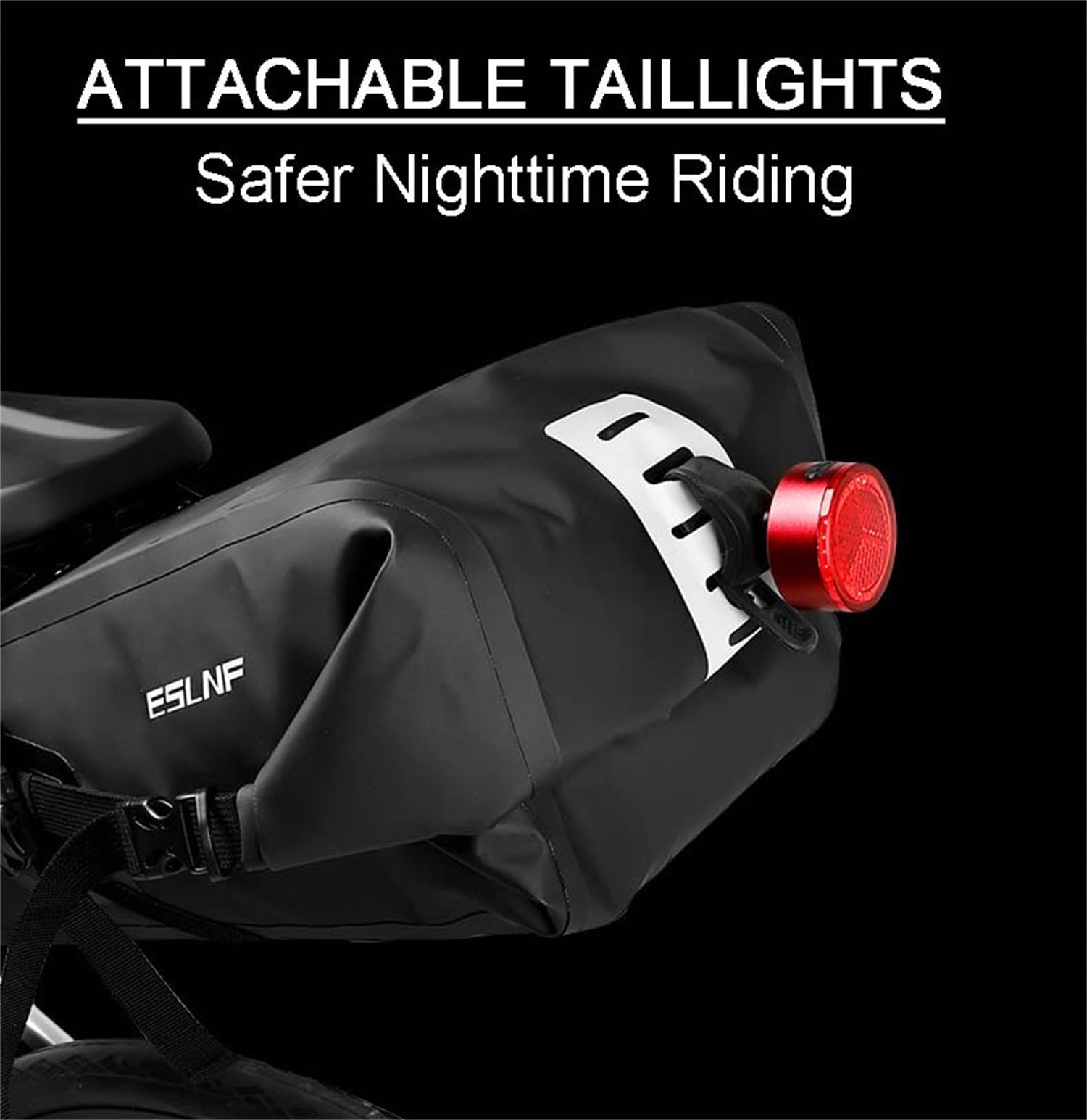 scosao Bolsa Sillin Bicicleta Impermeable Expandible Alforja Trasera para Bicicletas,12L Bolsa Asiento Trasero para MTB Bici Carretera Plegable