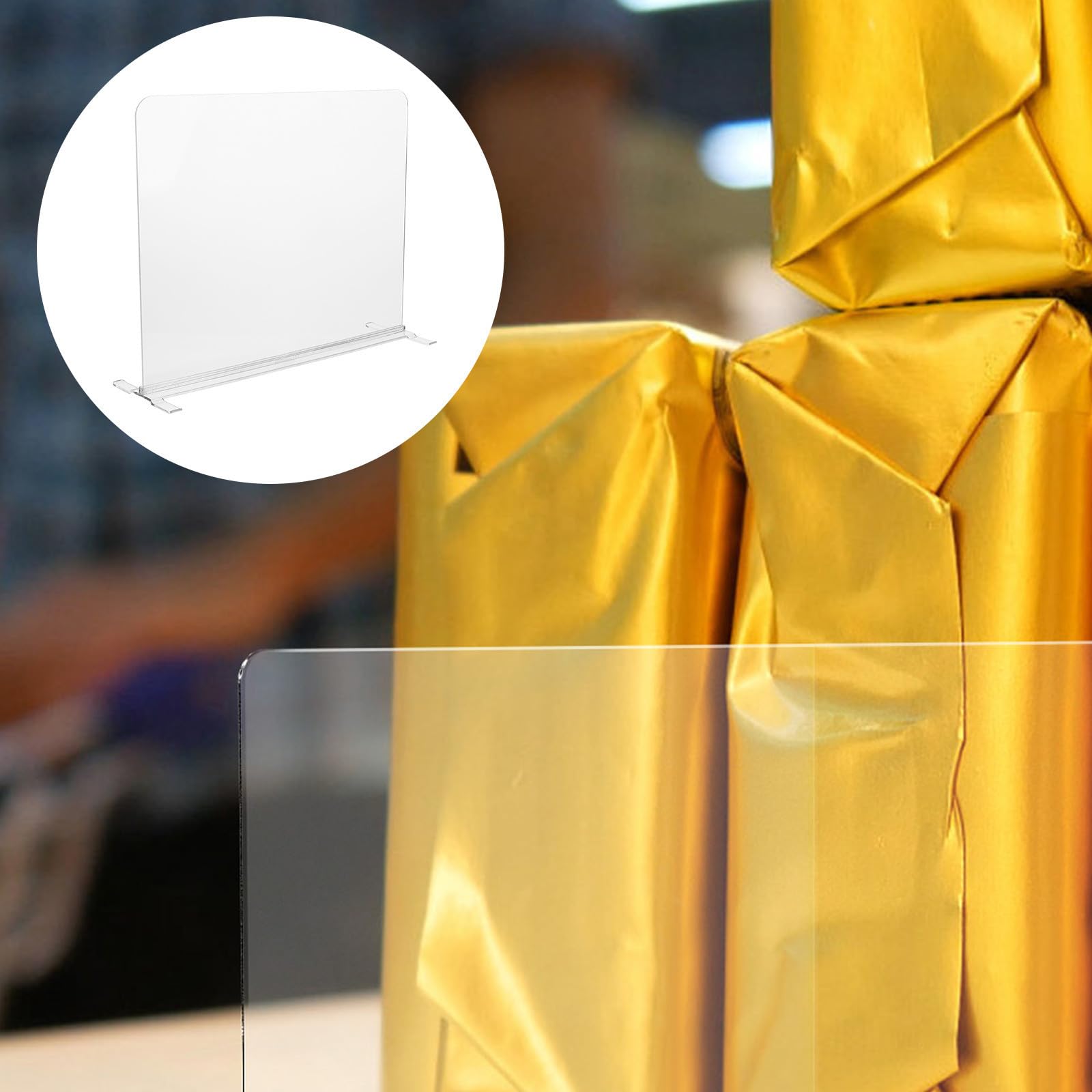 STOBAZA Divisores de Armario Transparentes de Acrílico Desmontables, Organizador de Ropa 4 Piezas para Cocina y Estanterías, Diseño Simple y Duradero