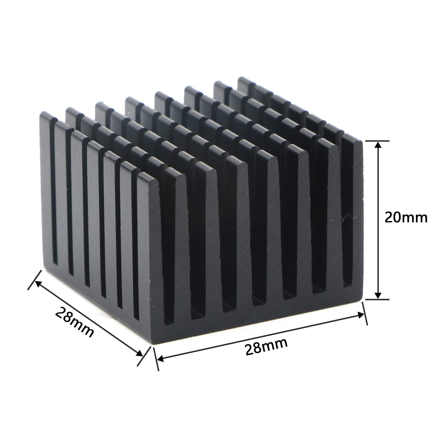 Ｖ−FIN 10pcs 28 x 28 x 20mm Aluminum Heatsink Cooler Circuit Board