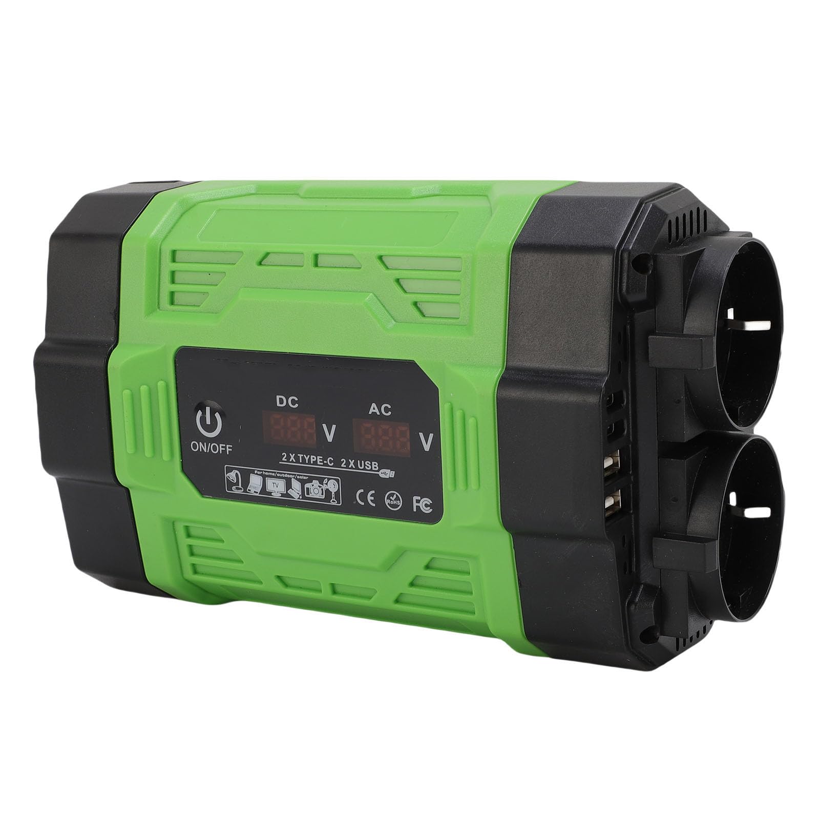 Inversor de Corriente para Automóvil de 300 W, 12 V a 220 V con 2