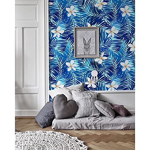 Papier peint haut de gamme fleurs de frangipani Coloray sticker meuble 152x104 - 2