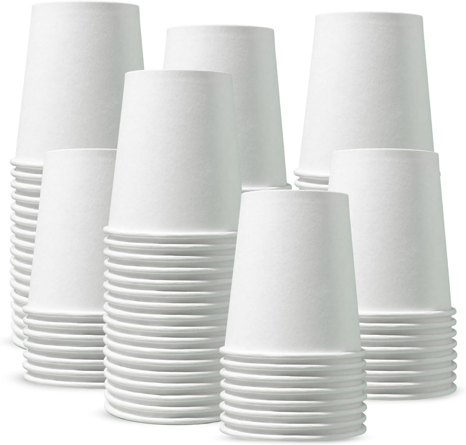 Al FAKHAMAPaper Cups 4oz (50 Pack) White Disposable Coffee Cups for Hot & Cold Drinks - 120 ml Paper Cups - Pack Of 50