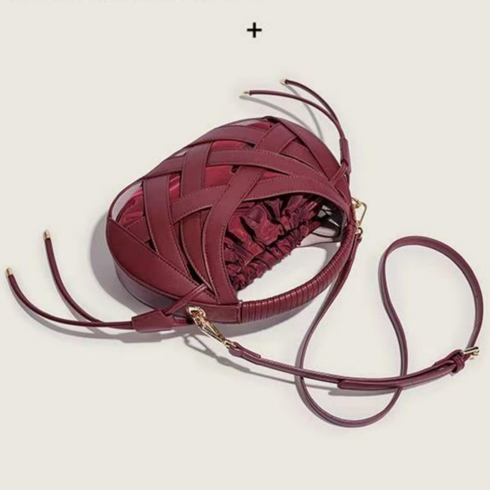 Borsa Donna Tessuta Cavo delle Donne, Crossbody A Cordone Pu per Feste Banchetto Matrimonio Shopping Occasioni di Viaggio