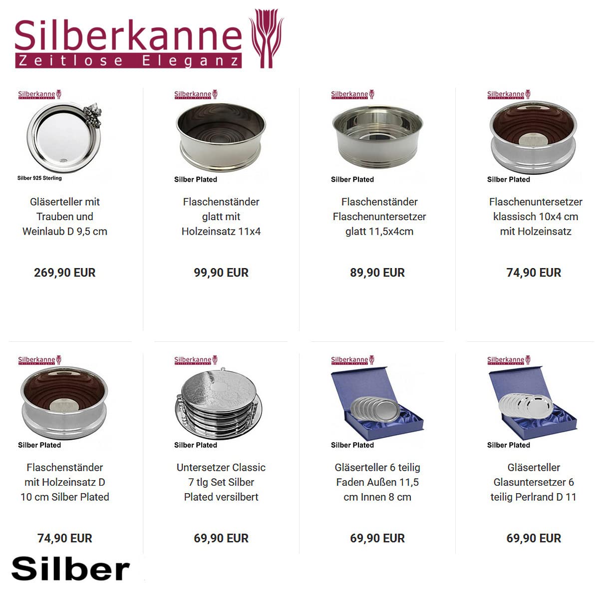 Besteckbänkchen Messerbänkchen Besteckablage L 7 cm Silber 925 Sterling in Premium Verarbeitung