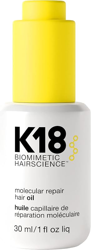 Aceite capilar reparador molecular K18, aceite ingrávido para un cabello más fuerte y saludable, adecuado para todo tipo de cabello