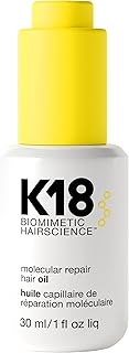 K18 Molecular Repair Hair Oil, Weightless Oil for Stronger, Healthier Hair, Suitable For All Hair Types, 1 Fl Oz