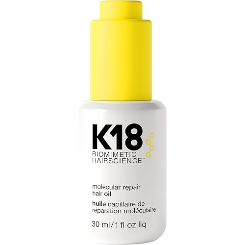 K18 Molecular Repair Hair Oil, Weightless Oil for Stronger, Healthier Hair, Suitable For All Hair Types, 1 Fl Oz