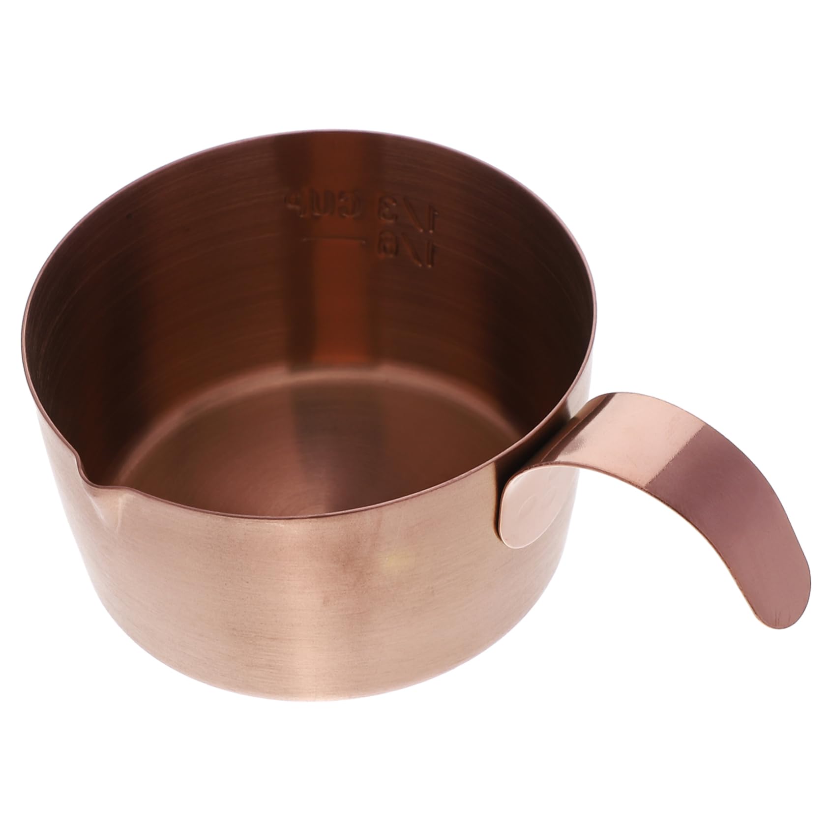 Cabilock Stainless Steel Dispenser with Ergonomic Handle Espresso Measuring Cup for for Frothing Serving