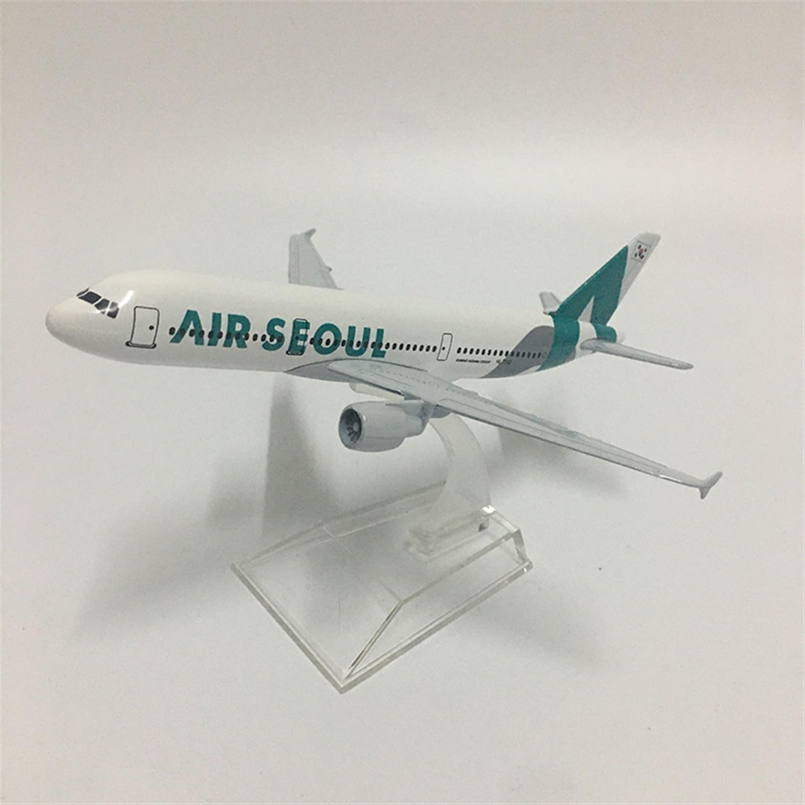 16cm dla Air Seoul Airbus A380 Model samolotu odlewany metal w skali 1 400 statyczny zestaw do gry Hobby