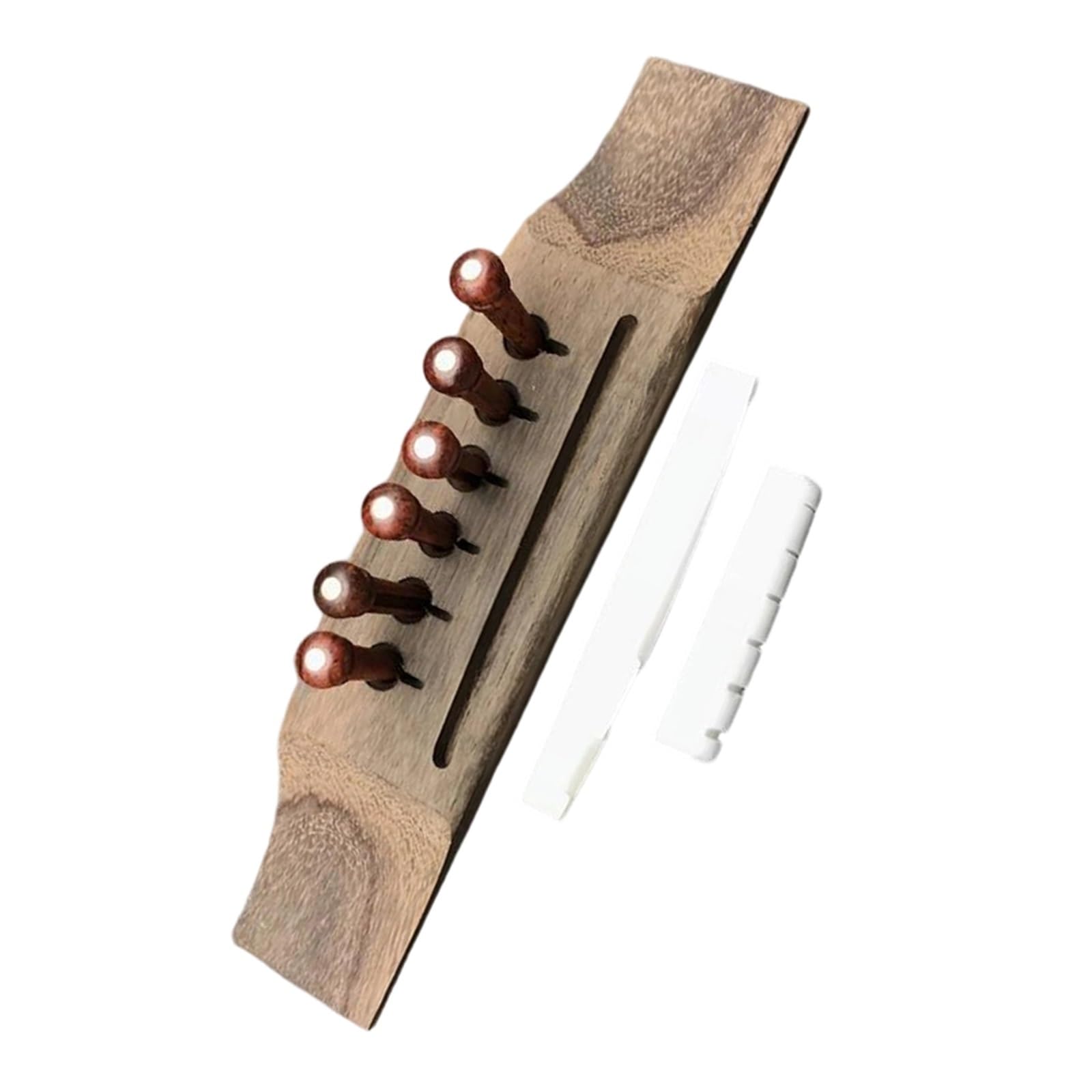 Standardowy mostek gitarowy Profesjonalny Zestaw Do Gitary Akustycznej 6 Częściowy Zestaw Drewnianych Mostków Akcesoria Do Instrumentów(Cocobolo A)
