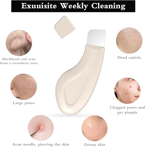 Miniatura 4 de Herramienta removedor de puntos negros, raspador facial de silicona para limpieza profunda, espátula facial, removedor de puntos negros de nariz,