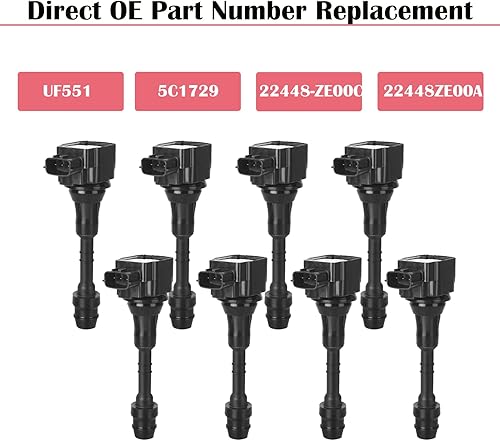 Miniatura 5 de Juego de 8 bobinas de encendido para 5.6 V8 Nissan Titan Armada Pathfinder Infiniti QX56 2007 2008 2009 2010 2011 2012 2013 2014 2015 Bobinas OE#