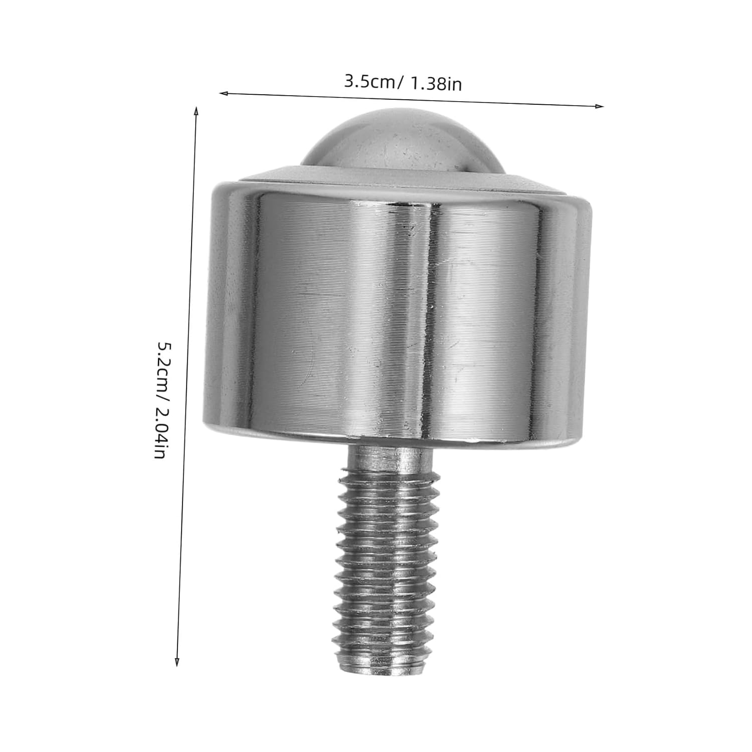 Alipis Heavy Duty Threaded Ball Transfer Bearing Roller for Industrial Automation Equipment Mounted Bearing Caster Precision Engineered for Smooth Operation and Easy Installation