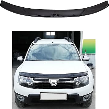 BMY Hood Deflector/Front Bug Shield Compatible for Renault Dacia Duster 2010-2017 Hood Guard Bonnet Protector | Particles & Bug | Car Accessories