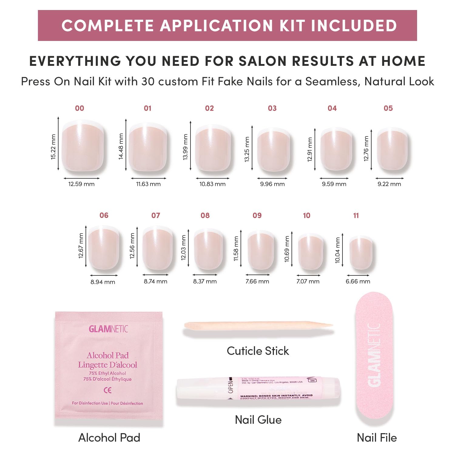 Glamnetic Press On Nails - Short & Glossy -7 Glamnetic Press On Nails - Short & Glossy -7
