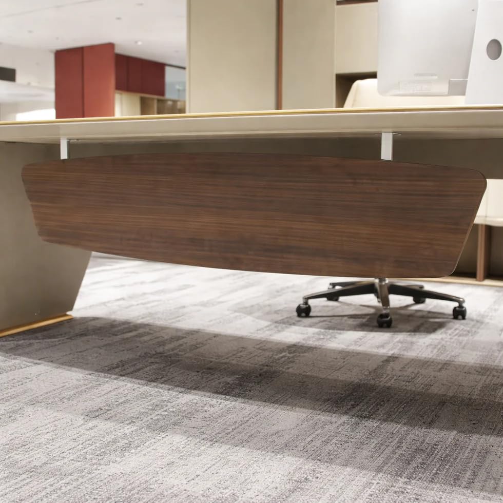 Image of Lakdi The Furniture Co Director Office Table for Boss & Executive | Unique Design L Shape CEO Table Made in MDF with Laminte with Drawer, Reversible Orientation, CPU Storage - LDL-778