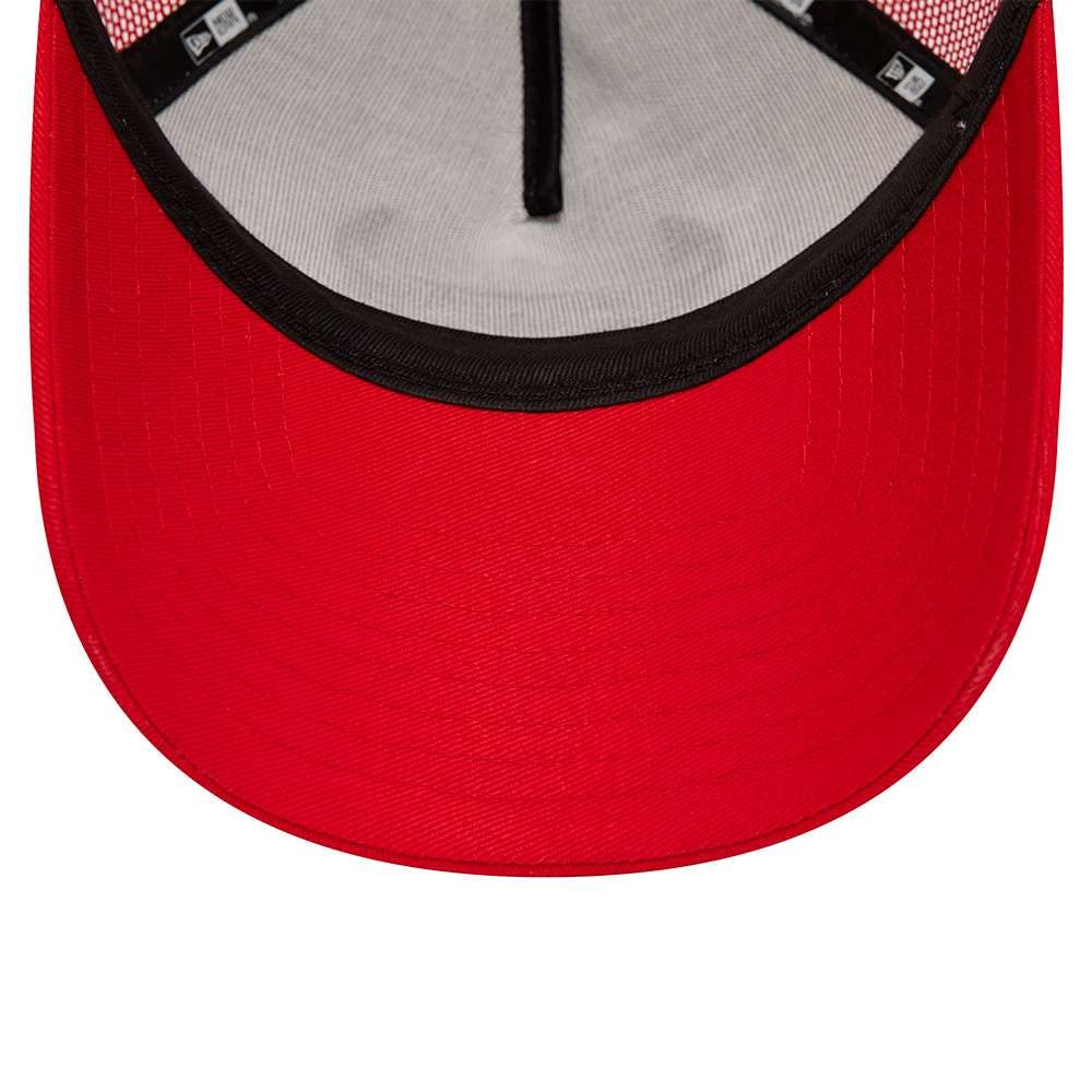 New Era Chicago Bulls NBA Team Colour White Red A-Frame Adjustable Trucker cap