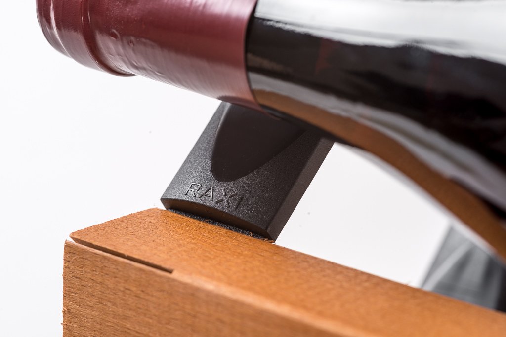 RAXI™ Classic Premium Weinregal aus Holz mit luxuriösem Design, Flaschenregal für 12x Wein Flaschen 32,5x32,5x30 cm