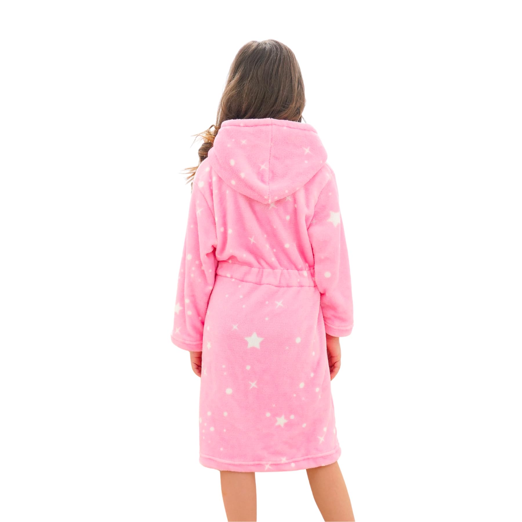 Albornoz Suave con Capucha para Niñas Bata de Vellón Ropa de Dormir para Niños
