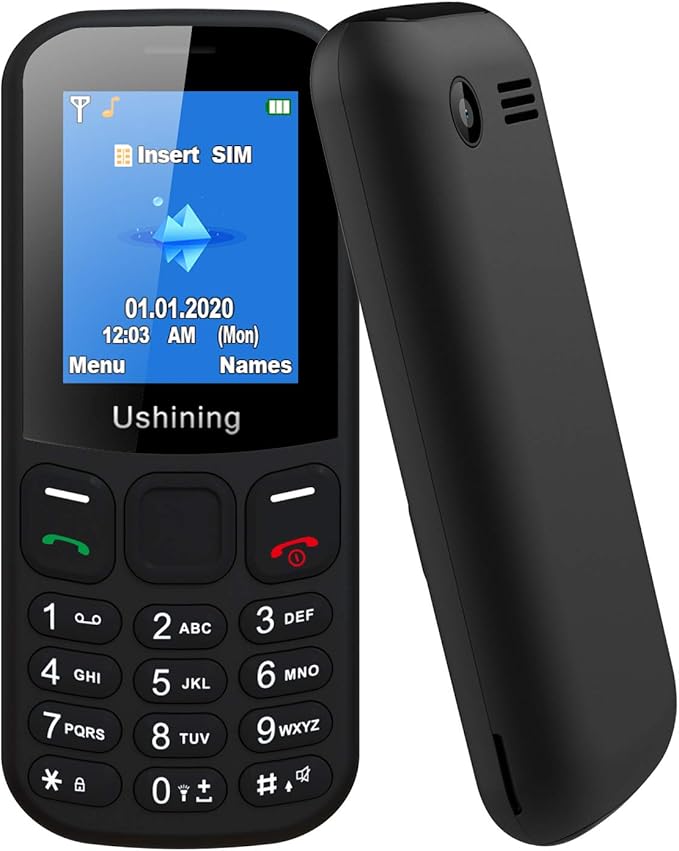 USHINING Unlocked Pay as You Go Mobile Phone for Seniors,GSM 2G SIM
