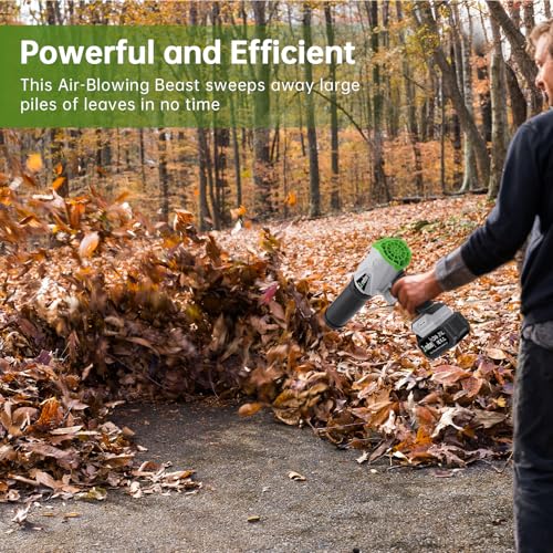 Upgrade Leaf Blower Cordless,Jonebar Electric Leaf Blower with Battery and Charger,21V 4.0 - image 5