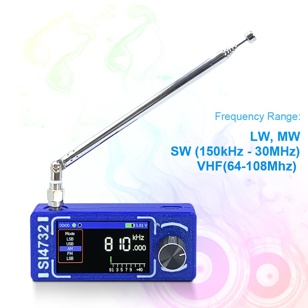 ＵＶ_K5　VHF UHF HFフルバンド受信機（ＳＩ４７３２Ａを組み込み済） UV-K5シリーズ HFフルバンド化キット第三弾、デュアルアンテナ化