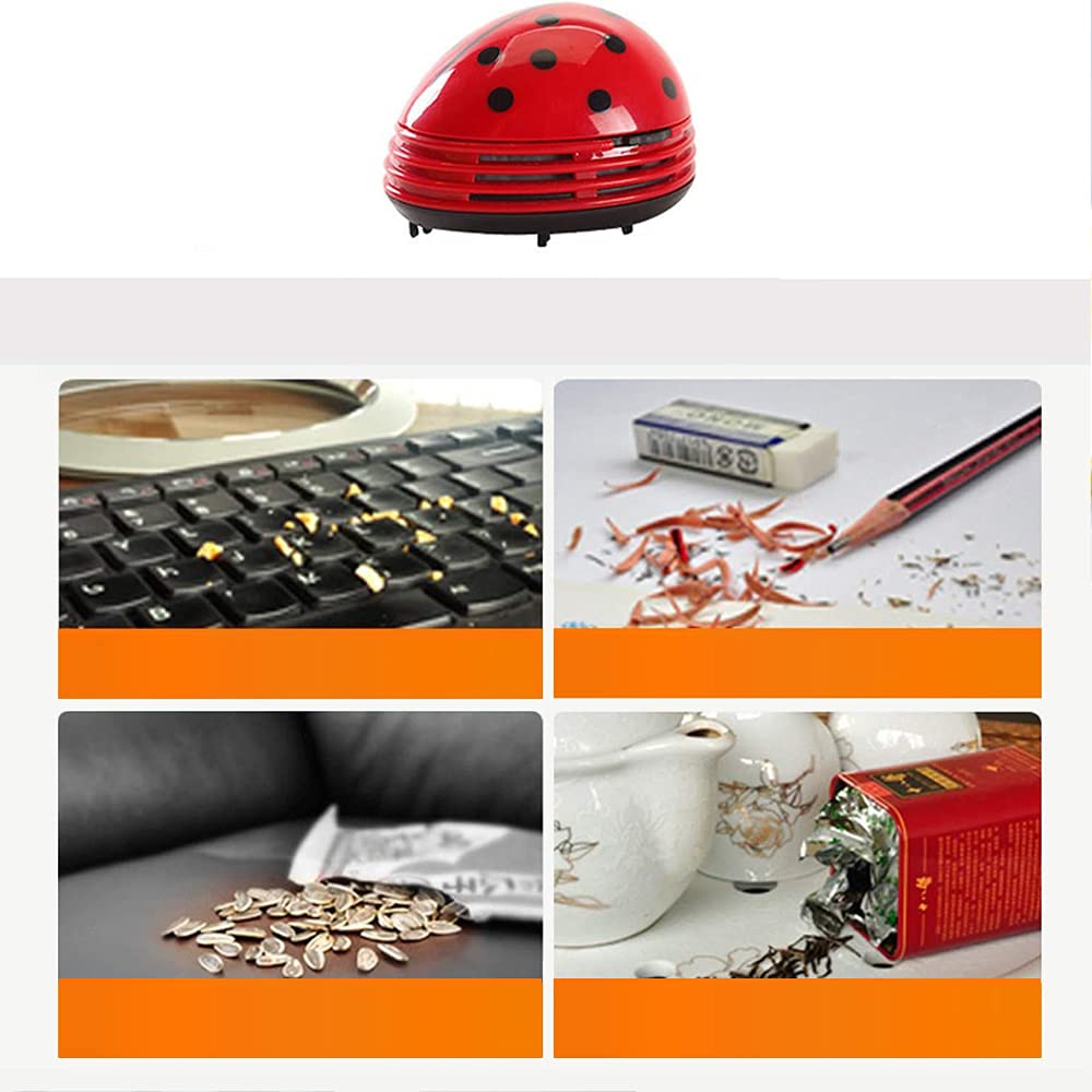 卓上クリーナー てんとう虫 卓上そうじ機 強力吸引 ミニクリーナー Amazon | 卓上クリーナー てんとう虫 卓上そうじ機 強力吸引