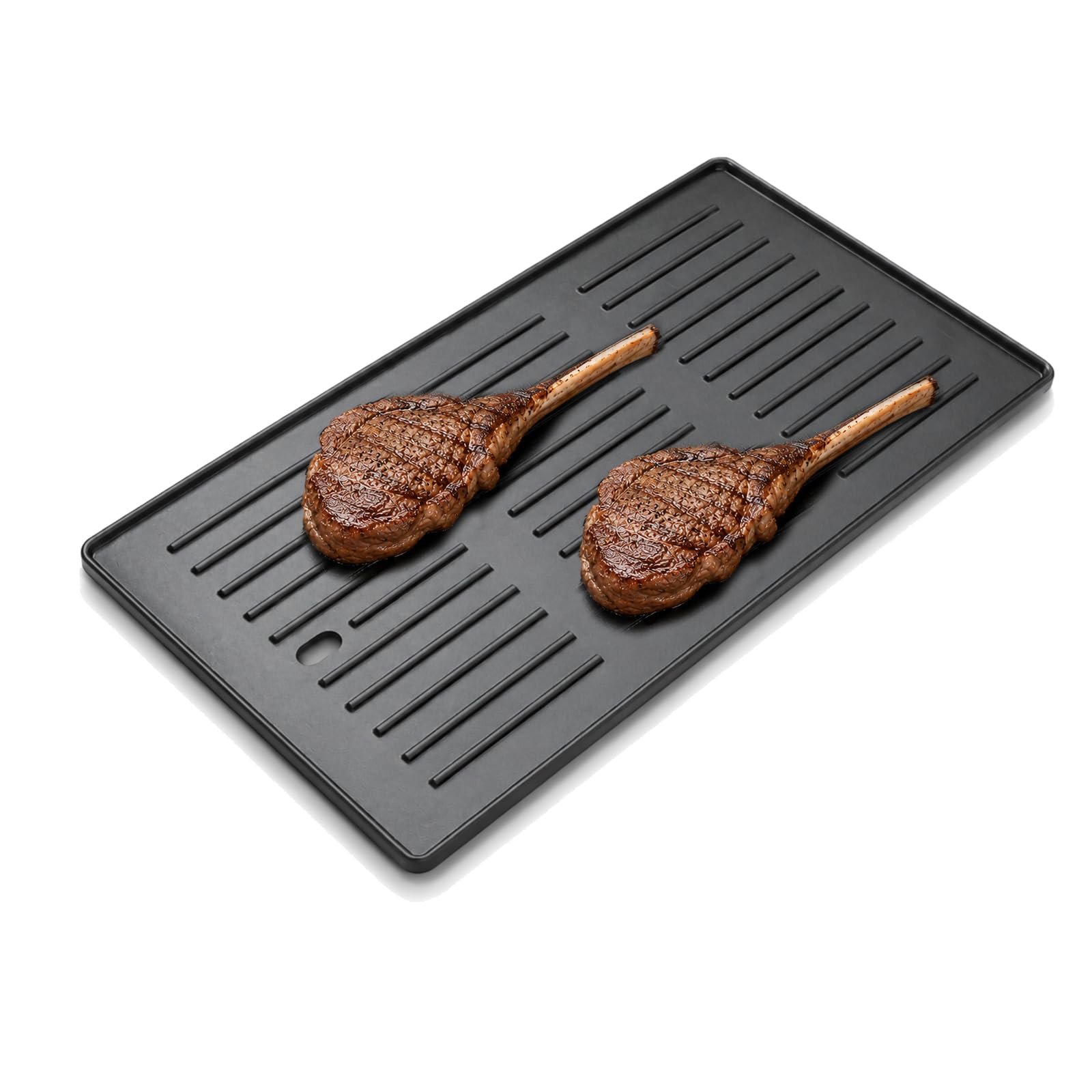 Cast Iron Griddle Replacement Parts for Charbroil Infrared Grill - 17"x9.5"