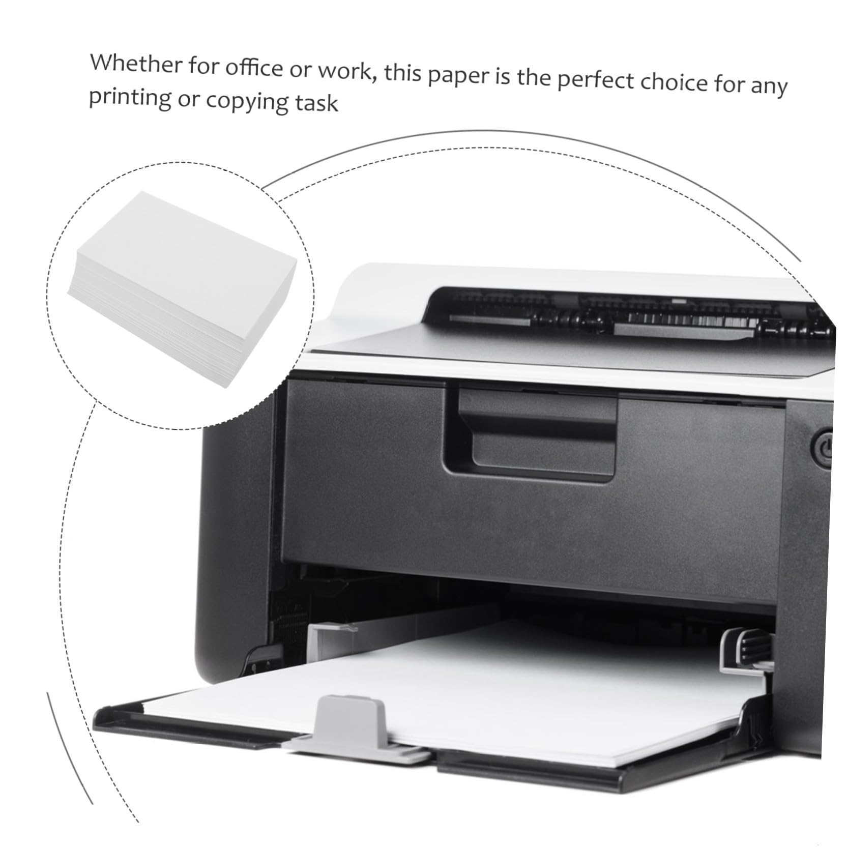 Weißes Multifunktions Druckerpapier Dickes Kopierpapier 500 Blatt für Laserdrucker mit Bedruckbarkeit und Reißfester Qualität für Büro und Zuhause