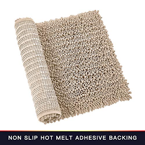 Tapete de banheiro Walensee antiderrapante para banheiro, absorvente de água, super macio, despojado