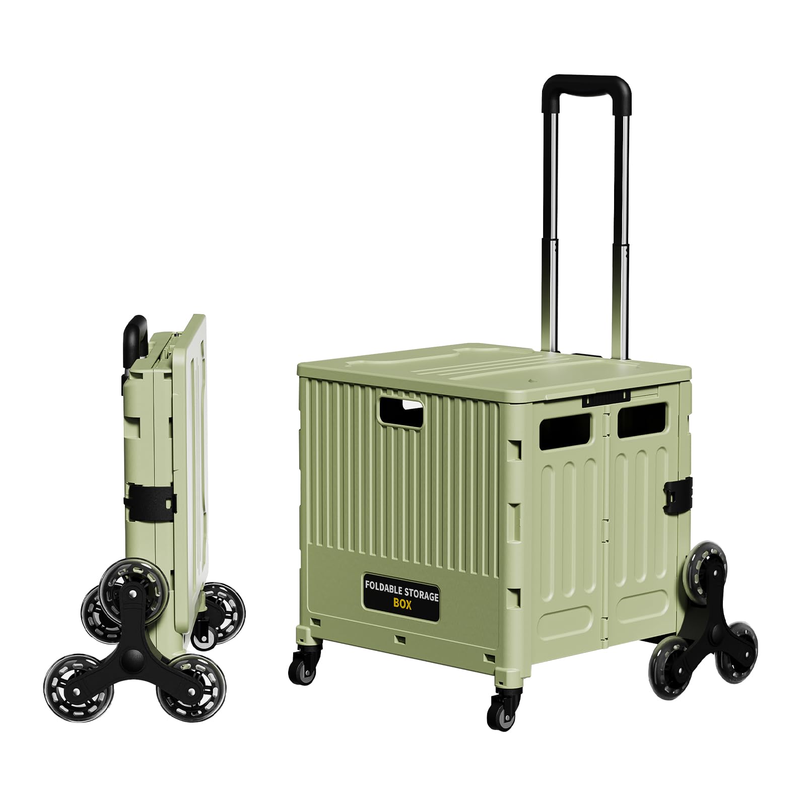 ショッピングキャリーカートDANRAKU  green Amazon.co.jp: 折りたたみキャリーカート ショッピングカート