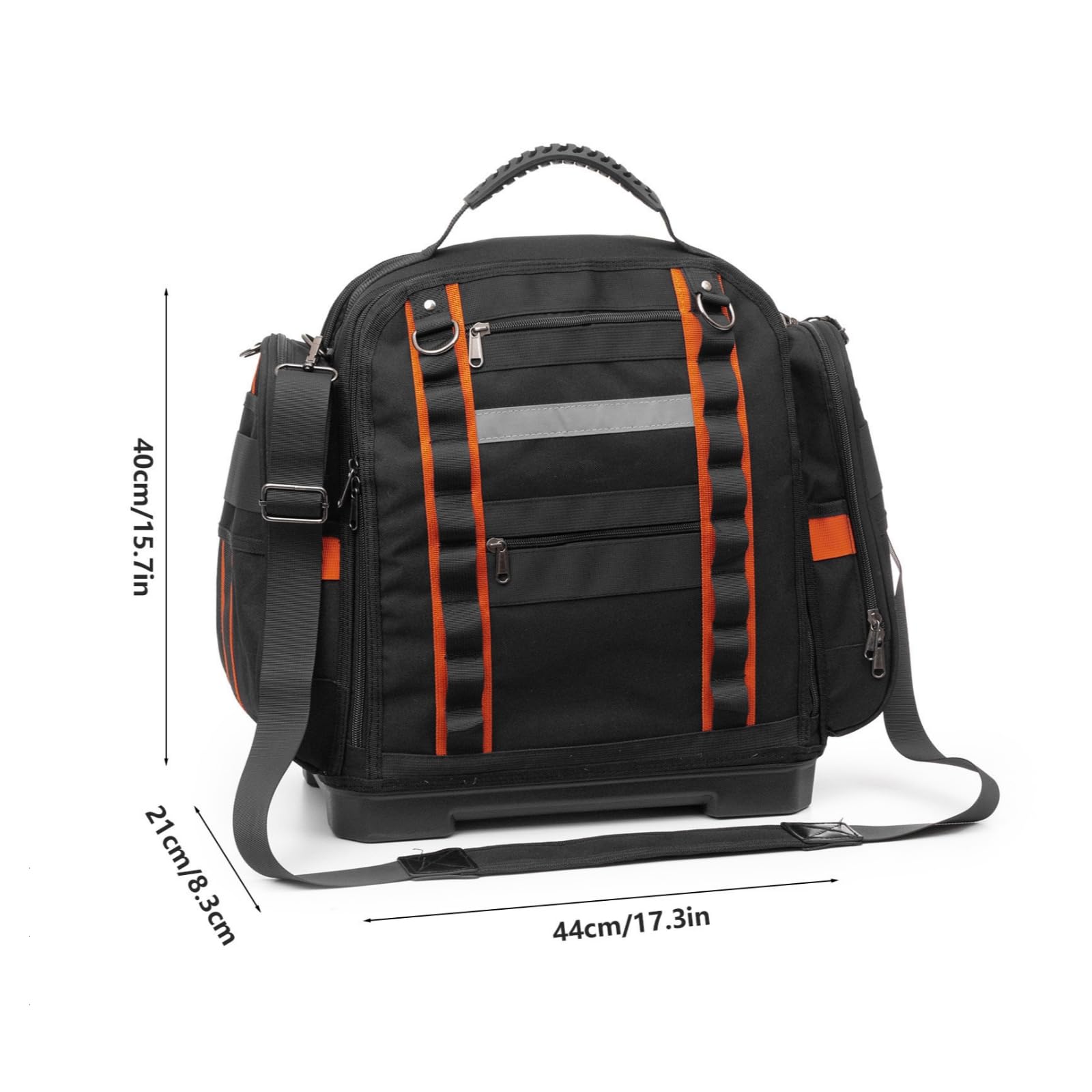 Bolsa Herramientas Negra Reforzada Equipo Manual Base Rígida