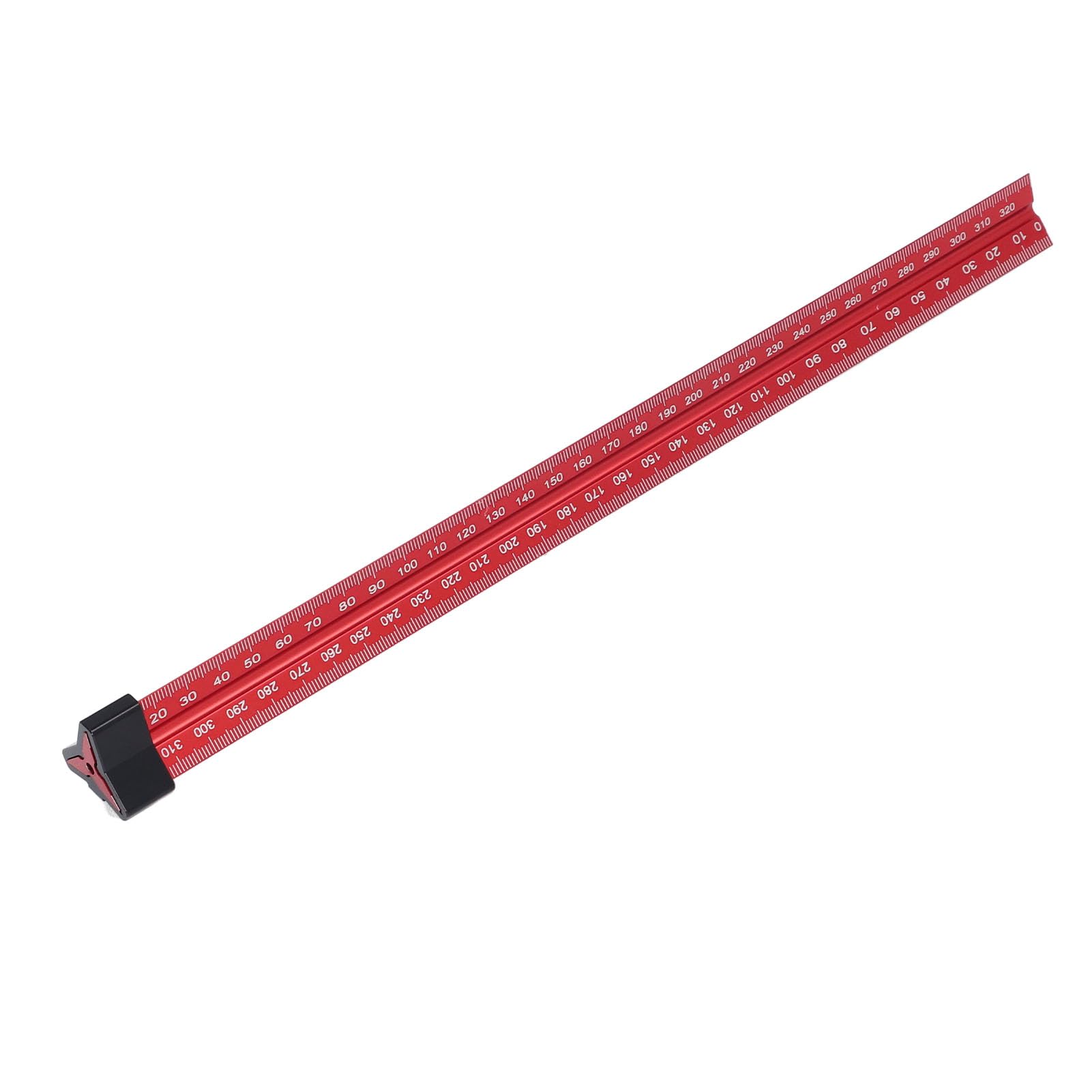 Set di 4 righelli per la lavorazione del legno con scale da 6 8 12 20 pollici - Strumento triangolare per architetti in lega di alluminio con marcature metriche e imperiali per la