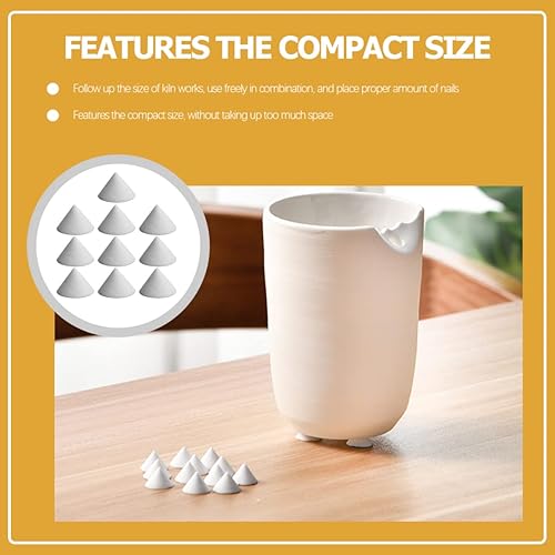 Miniatura 2 de ADOCARN 10 herramientas de almohadilla, herramienta blanca que apoya las uñas refractarias, resistentes al fuego, accesorios de horno de