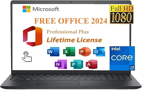 Miniatura 8 de Dell Inspiron 15 3535 - Computadora portátil de negocios FHD con pantalla táctil de 15.6 pulgadas, procesador AMD Ryzen 5 7530U (Beats i7-1165G7) 16