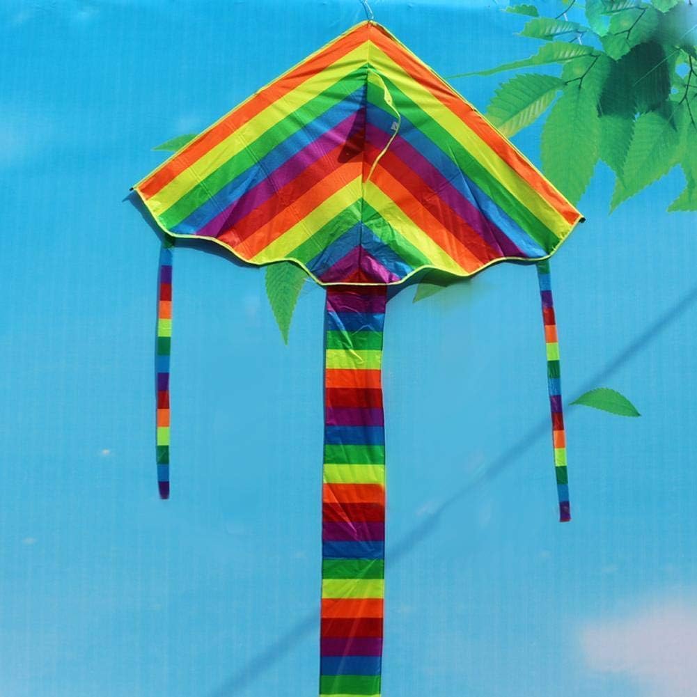Long Tail Nylon Rainbow Kite Outdoor Toys For Children Kids Children's Kite Stunt Kite Surf without Control Bar and Line Kites