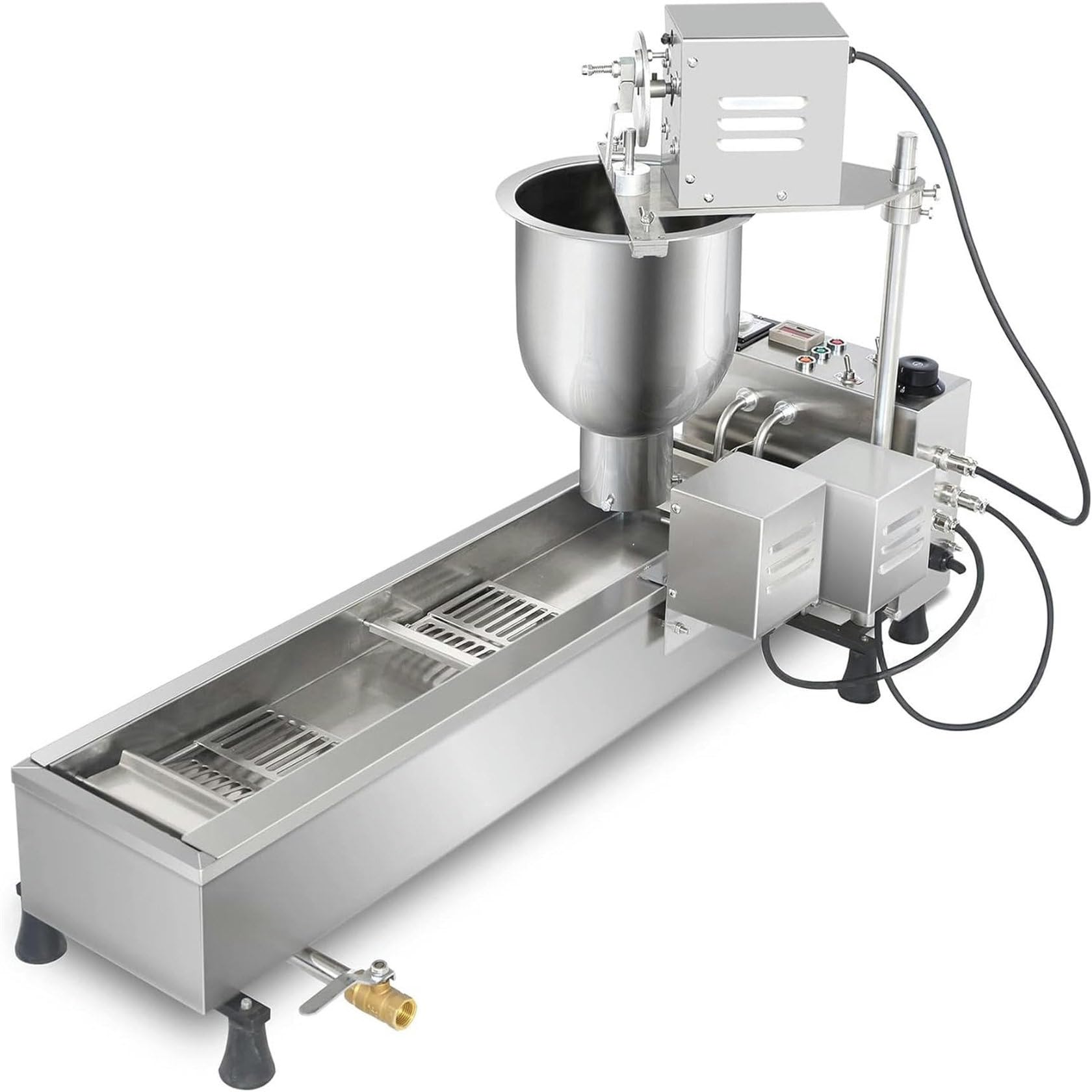 Máquina para Hacer Donas: Máquina Automática para Hacer Donas con Panel De Control Inteligente Y Tolva De 7 litros para Una Producción Eficiente.,