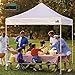 Eurmax USA New 10x10 Pop Up Canopy Replacement Canopy Tent Top Cover, Instant Canopy Top Cover ONLY, Choose 30 Colors,Bonus 4PC Pack Weight Bag (White)