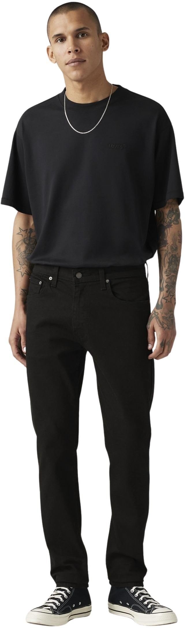 Levi's Men's Native Cali - Black Jeans 512 Low Rise, Tapered Fit, Black (Native Cali), W36/L32