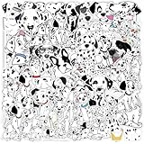 ダルメシアン 犬 番犬 ワンちゃん 動物病院 ペットショップ シール ステッカー (50枚JQ)