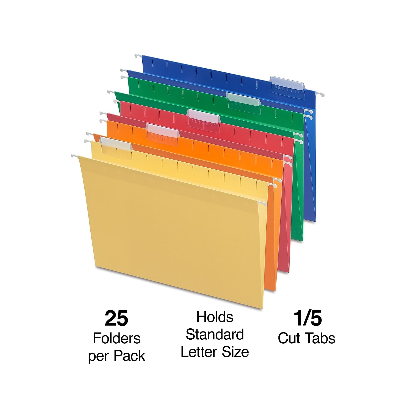 Snapklik.com : STAPLES Hanging File Folders - Letter Size, 1/5-Cut Tab ...